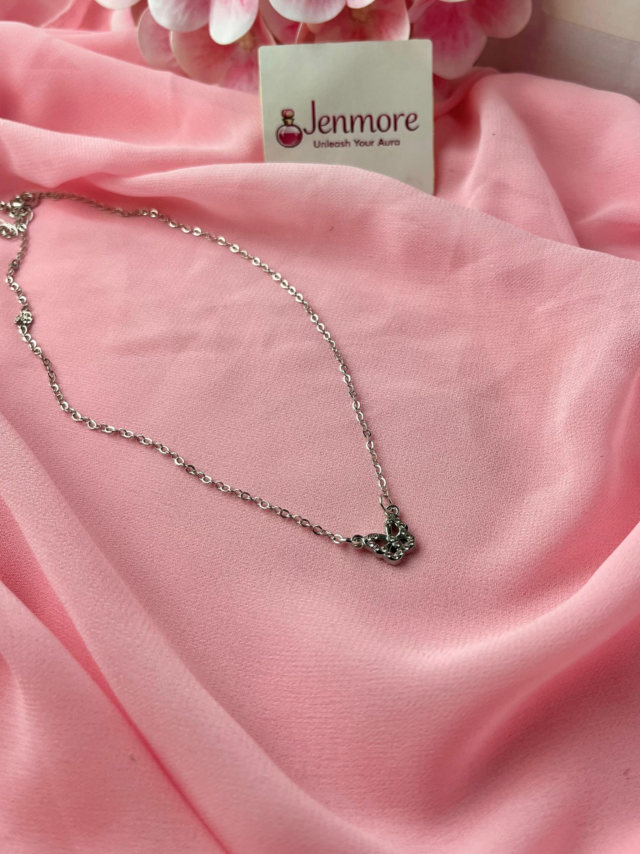 Jenmore Sweet Butterfly Glitz Pendant Necklace — view 2