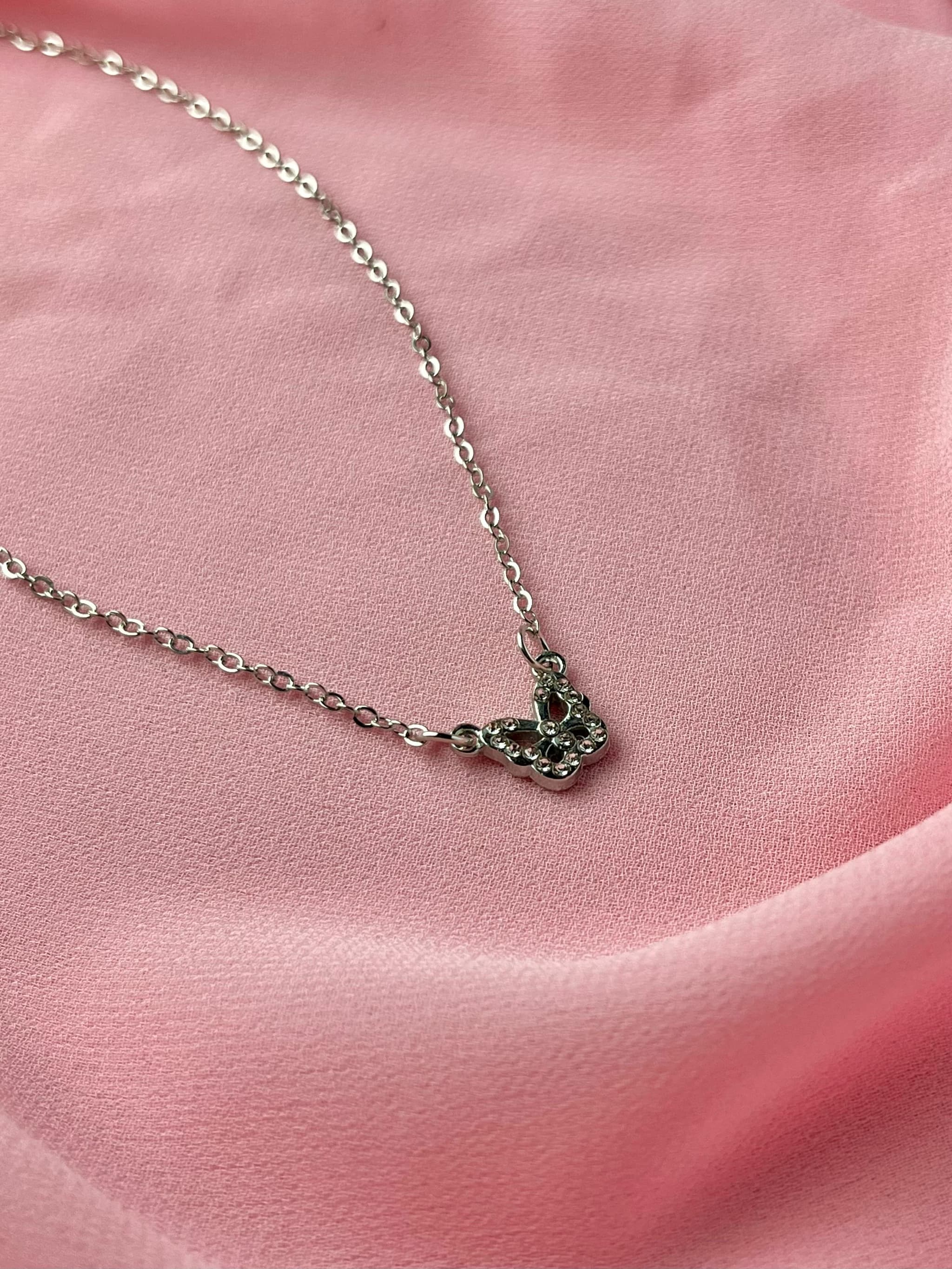 Jenmore Sweet Butterfly Glitz Pendant Necklace — view 3