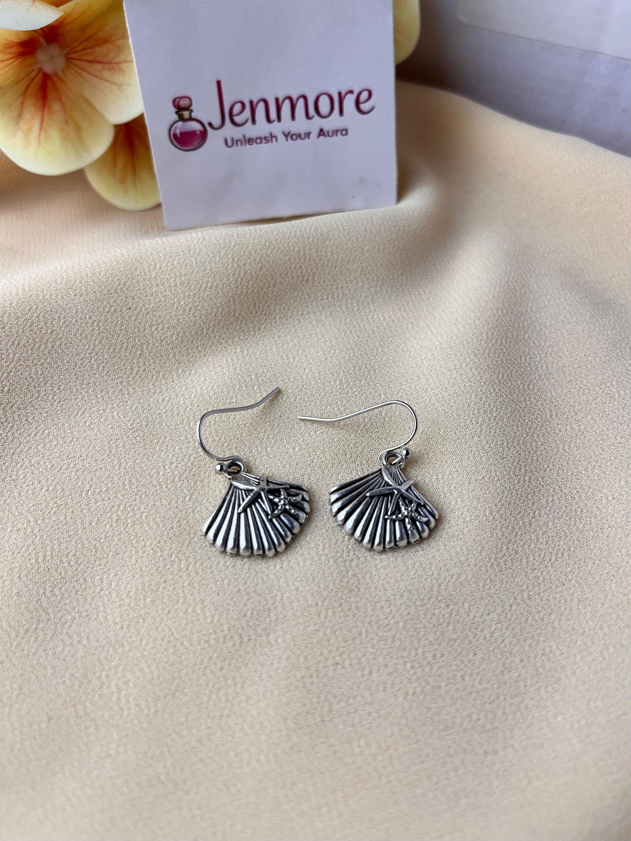 Jenmore Siren Song Seashell Drop Earrings