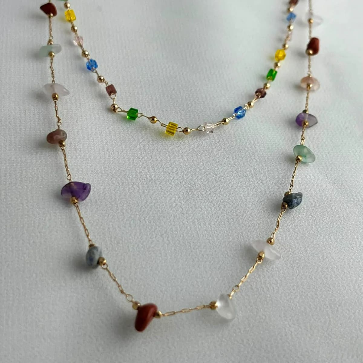 Jenmore Chroma Meridian Layered Gemstone Necklace