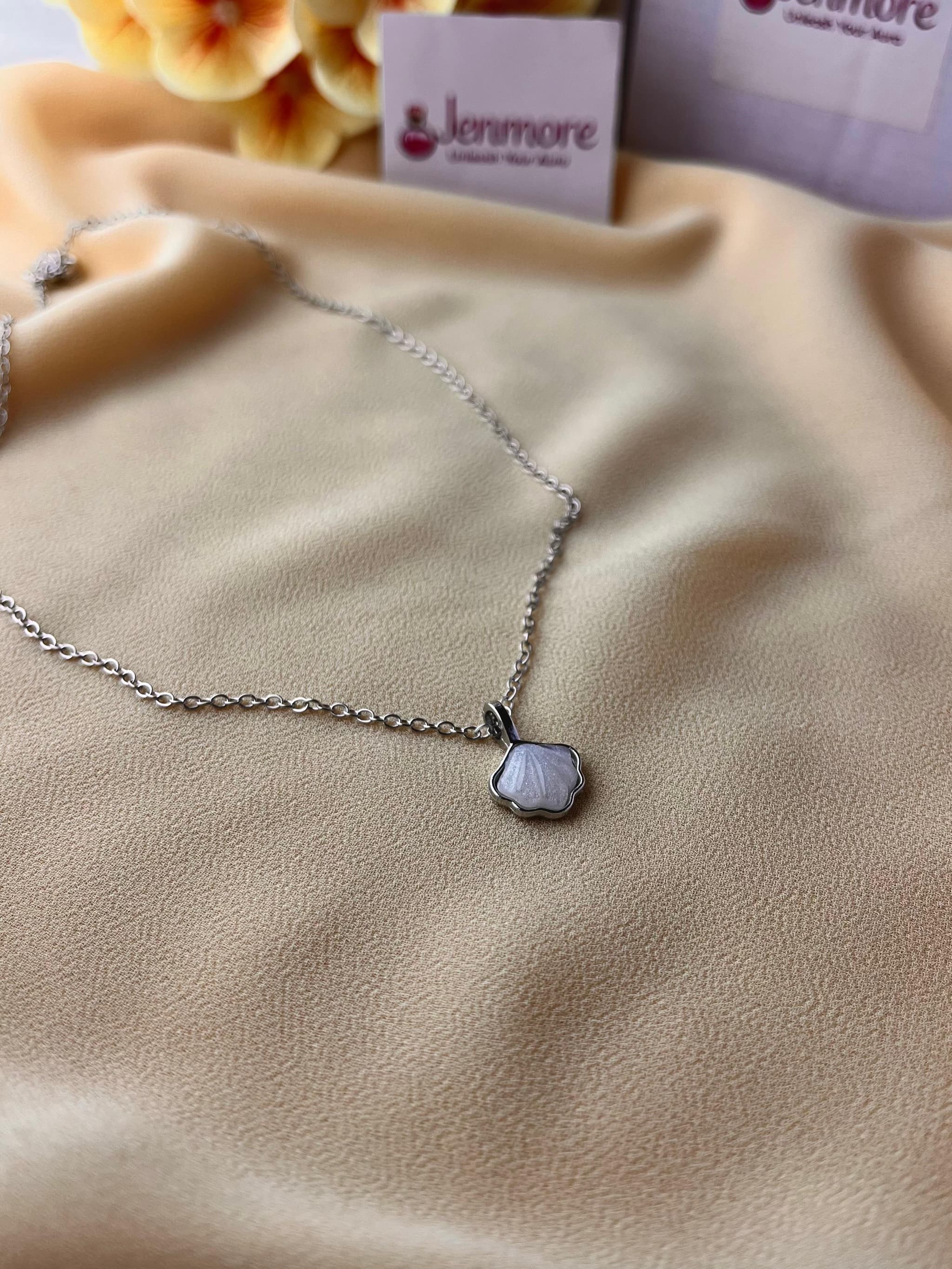 Jenmore Coastal Blossom Mother-of-Pearl Pendant Necklace — view 3