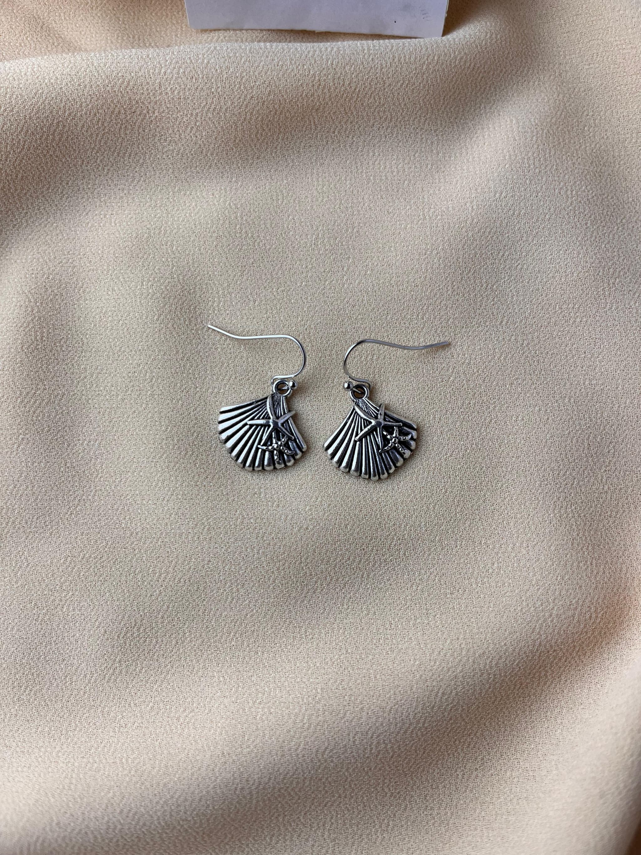 Jenmore Siren Song Seashell Drop Earrings — view 2