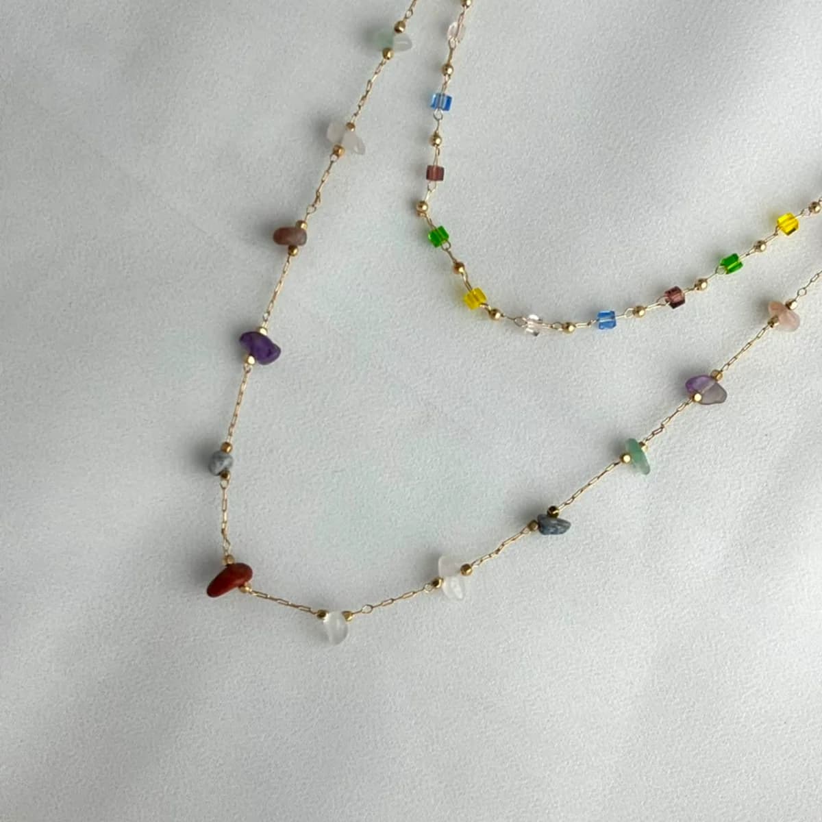 Jenmore Chroma Meridian Layered Gemstone Necklace — view 2