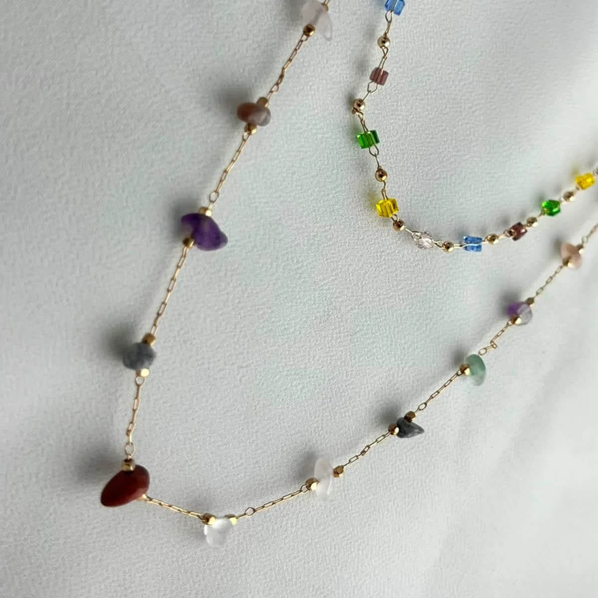 Jenmore Chroma Meridian Layered Gemstone Necklace — view 5