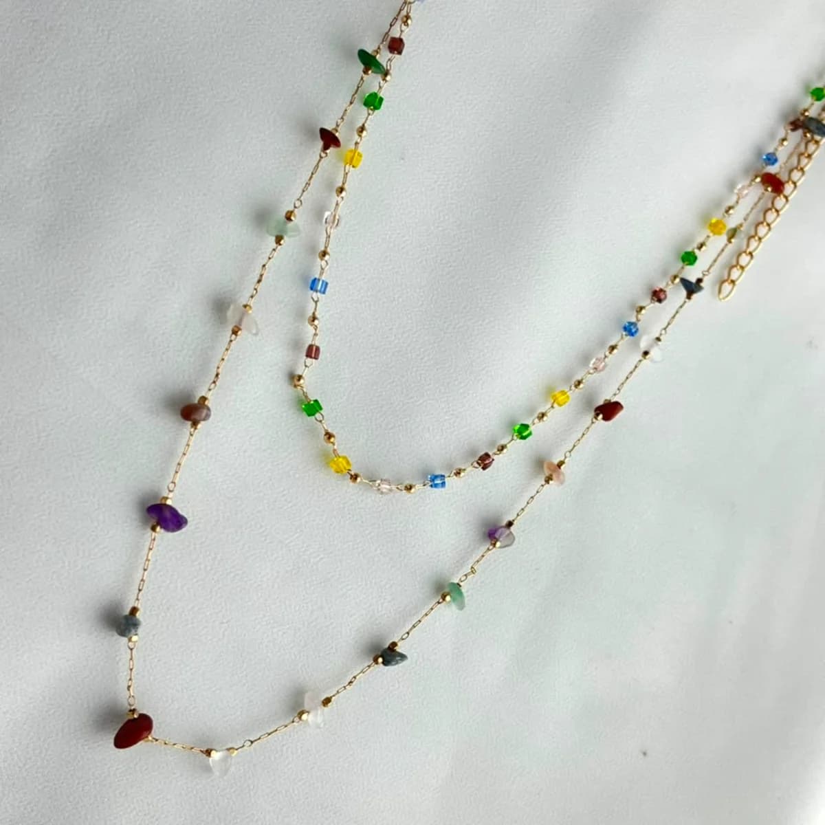 Jenmore Chroma Meridian Layered Gemstone Necklace — view 4