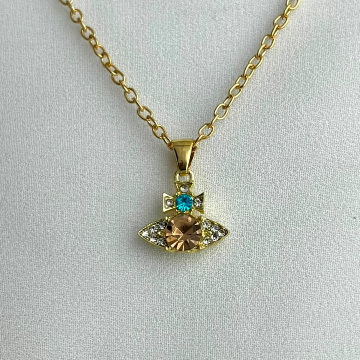 Jenmore Galaxy Blossom Layered Gemstone Necklace — view 3